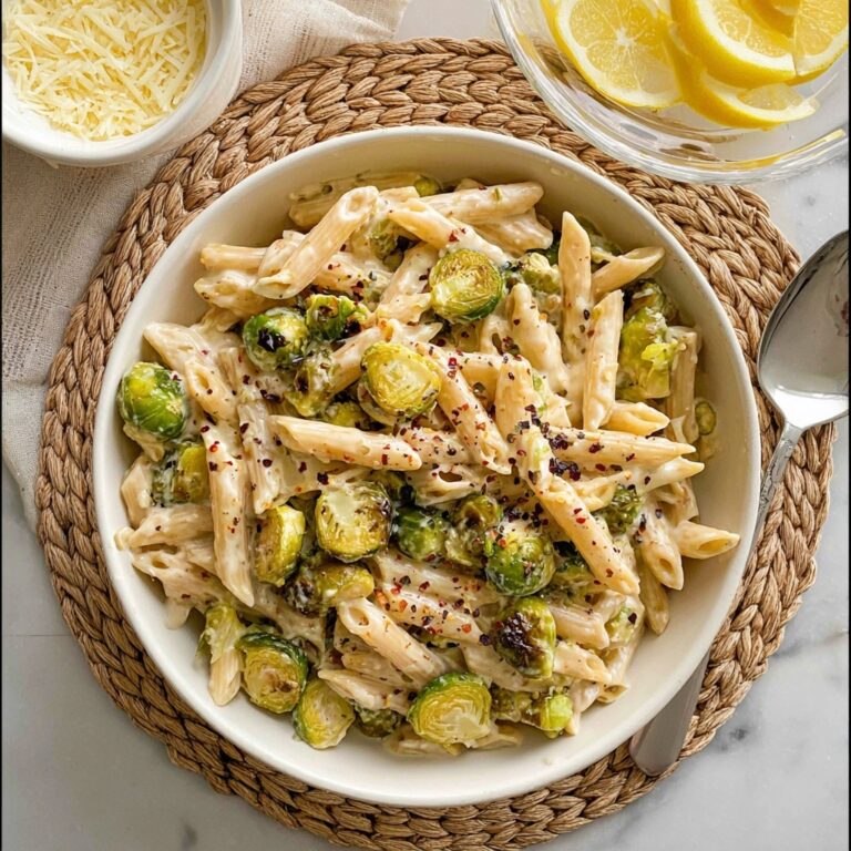 Roasted Brussels Sprouts Pasta Recipe