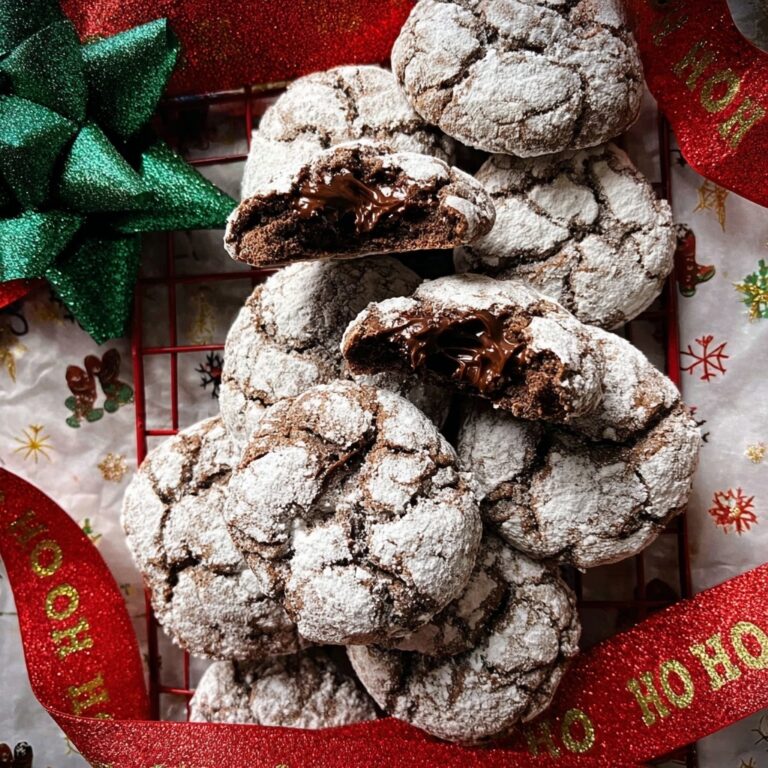 Gooey Chocolate Crinkle Cookies Recipe