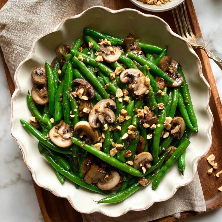 Sautéed Green Beans and Mushrooms Recipe