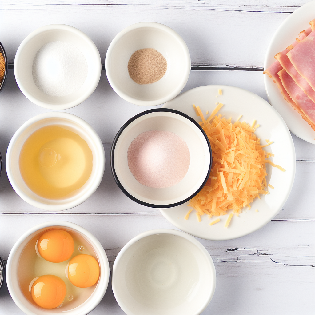 Crunchy Ham and Cheese Chaffles Recipe - Recipe Image