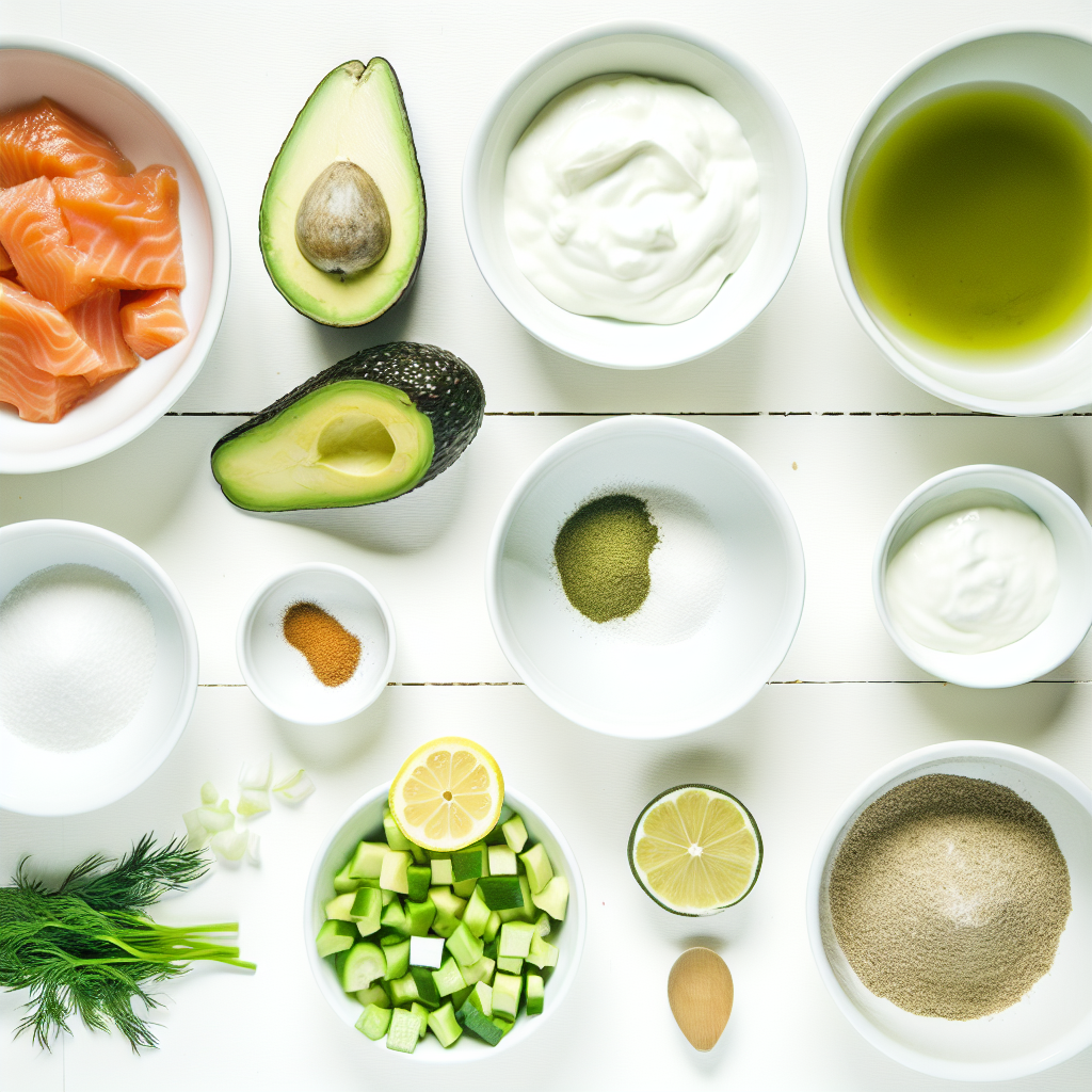 Healthy Salmon Salad with Avocado and Greek Yogurt Recipe - Recipe Image