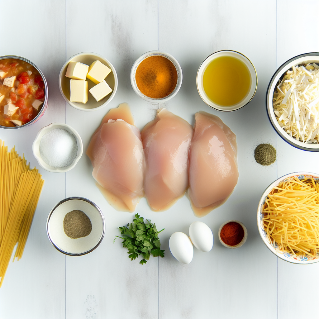 Creamy Crockpot Chicken Spaghetti Recipe - Recipe Image