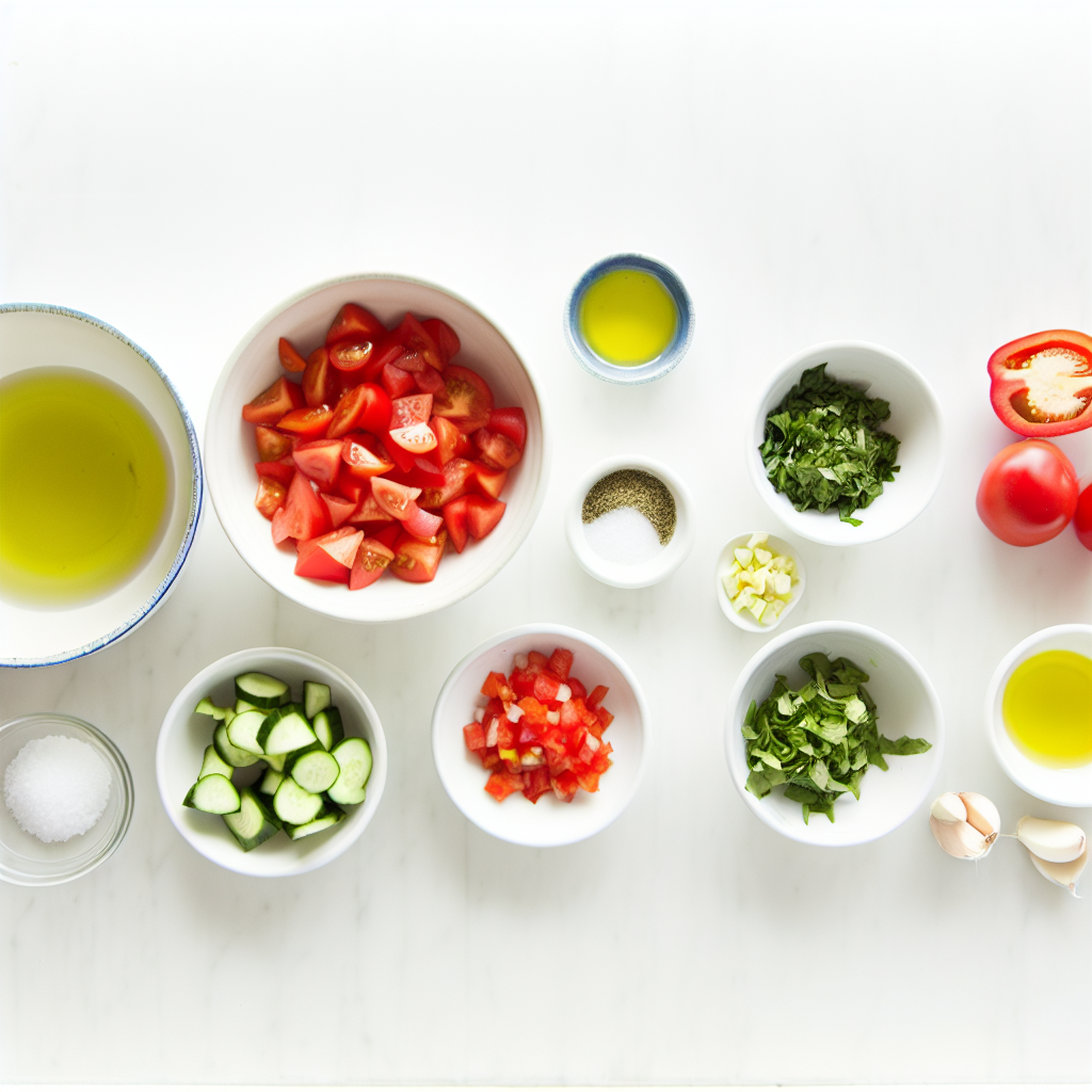 Easy Refreshing Vegan Gazpacho Recipe - Recipe Image