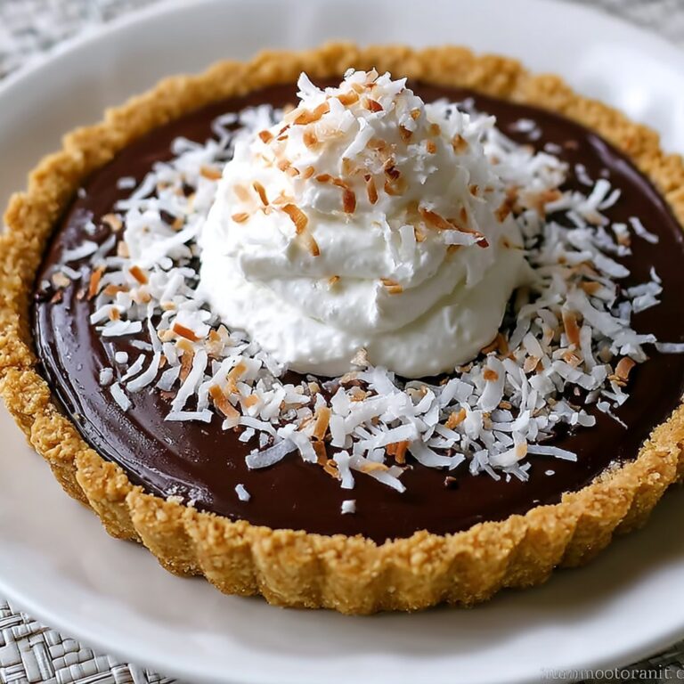 Toasted Coconut Chocolate Tart Recipe