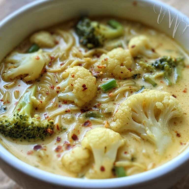 Creamy Curried Cauliflower Noodle Soup for Cozy Nights Recipe