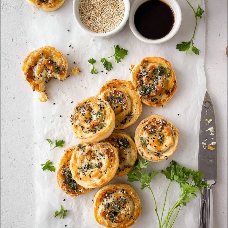 Ham and Cheese Puff Pastry Pinwheels Recipe