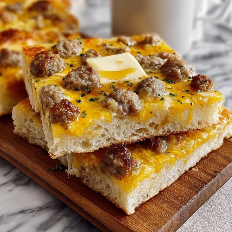 Sausage Cheese Sheet Pan Pancakes Recipe