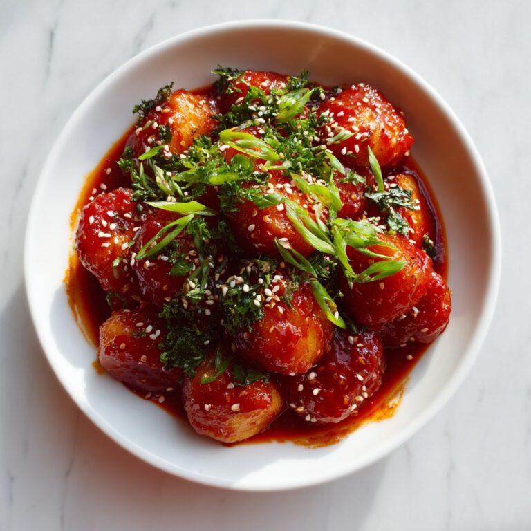 Korean Cylinder Rice Cakes in Spicy Gochujang Sauce Recipe