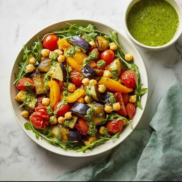 Vegan Mediterranean Roasted Vegetable Salad Recipe