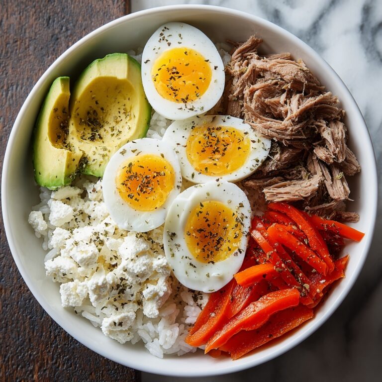 Protein-Packed Tuna & Avocado Rice Bowl: Fresh, Filling, and Nourishing Recipe