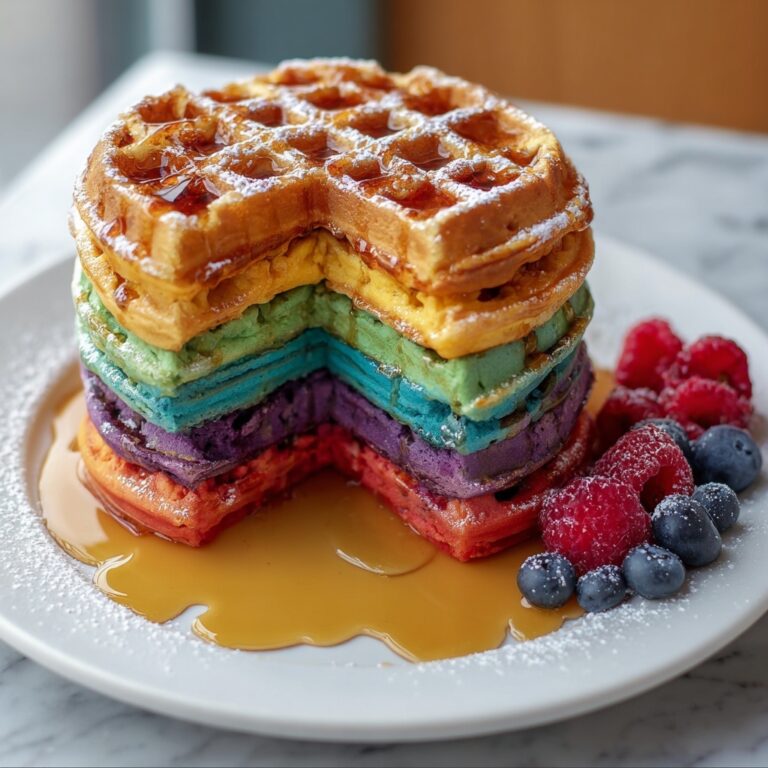 Rainbow Waffles Recipe