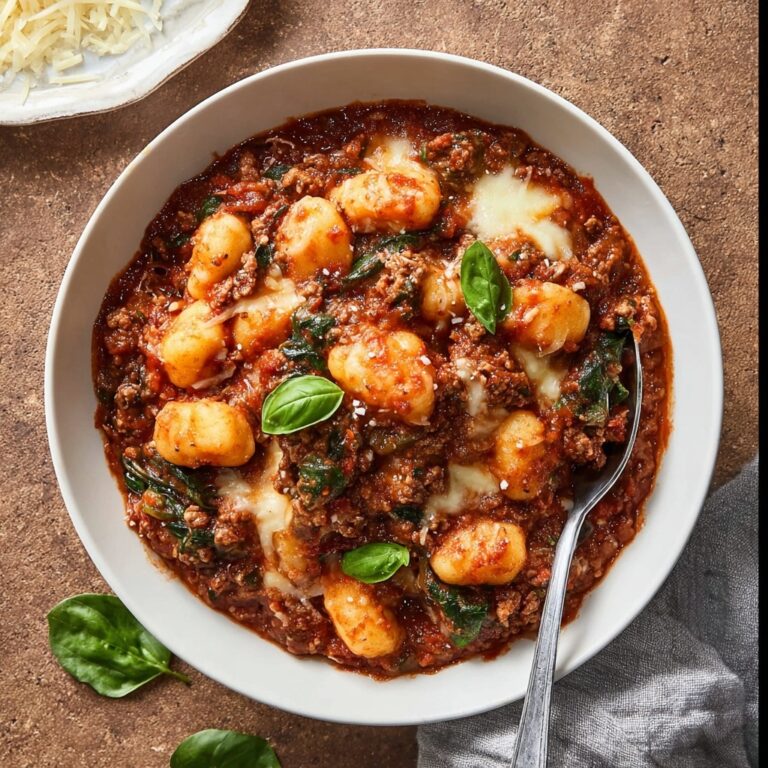 Cheesy Baked Gnocchi With Veggies Recipe