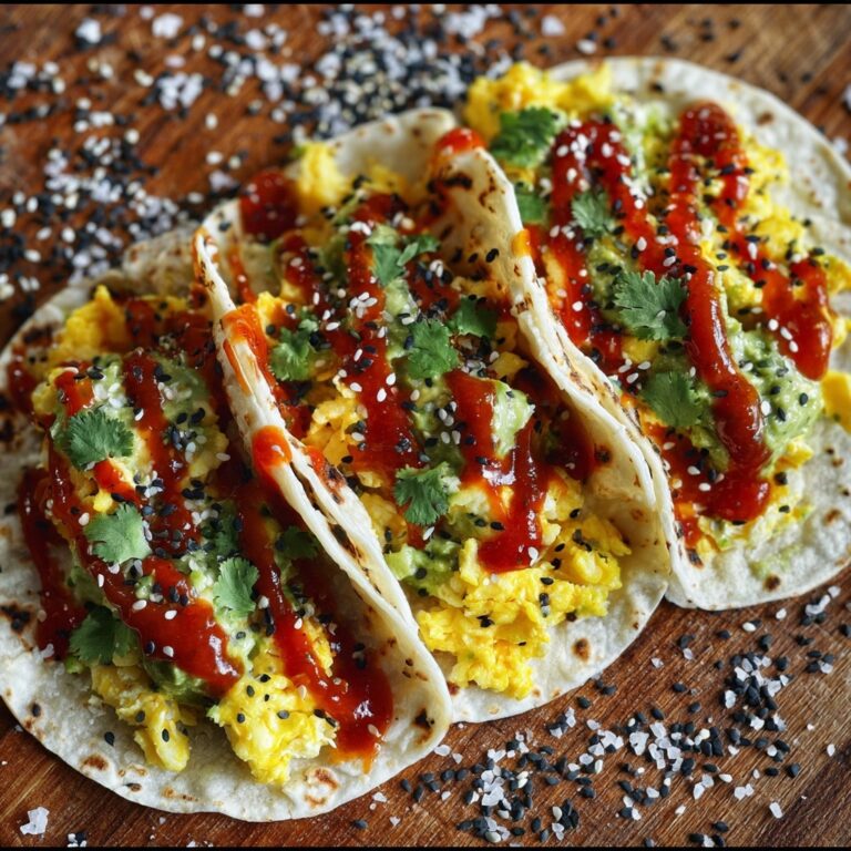 Scrambled Egg Breakfast Tacos: Quick, Creamy, and Packed with Flavor Recipe