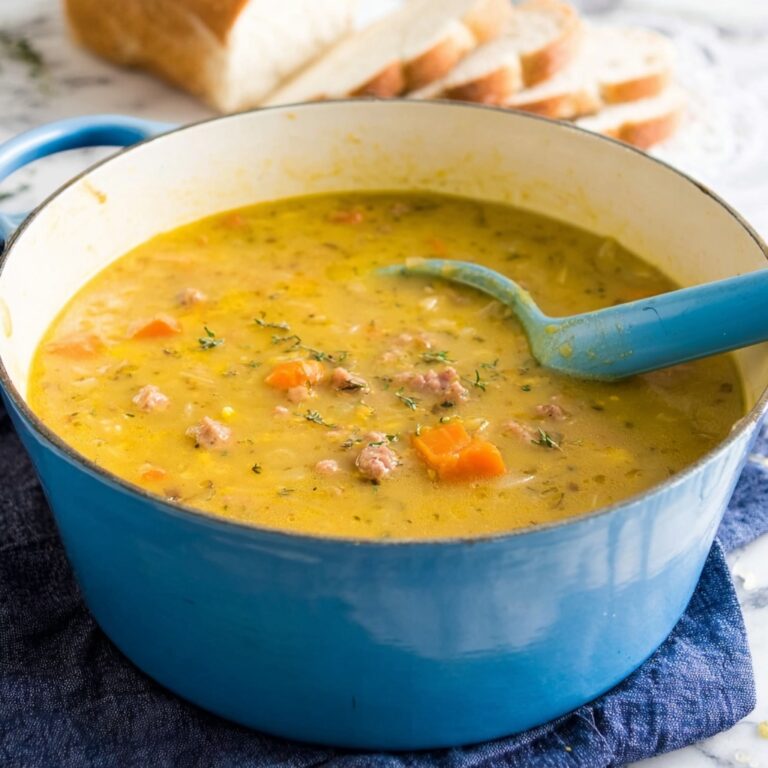 Split Pea Soup with Ham and Vegetables Recipe
