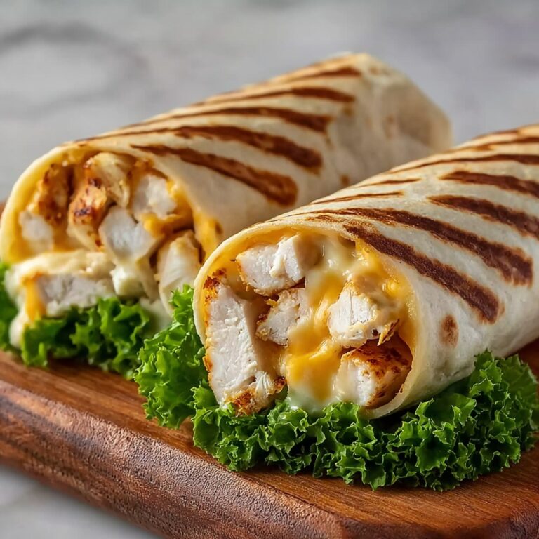 Cheesy Garlic Chicken Wraps Recipe