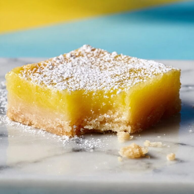 Healthy Lemon Bars Recipe