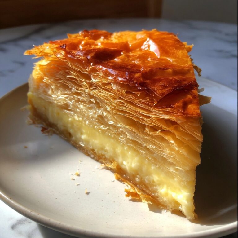 Galaktoboureko: Greek Semolina Custard in Phyllo Pastry Recipe