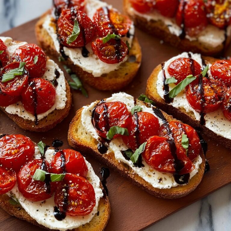 Roasted Tomato Crostini with Ricotta Recipe