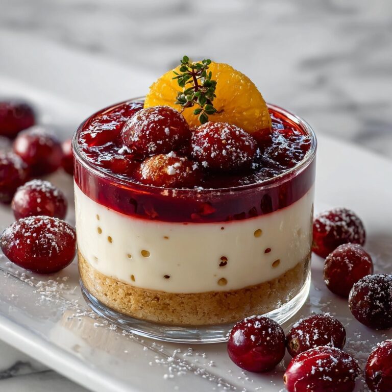 Eggnog Panna Cotta With Spiked Cranberry Sauce Recipe