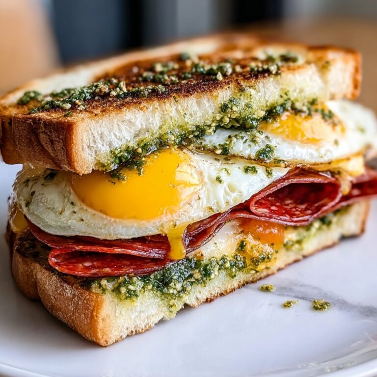 Pesto Eggs & Mortadella Sandwich: The Ultimate Breakfast Delight Recipe