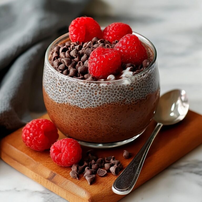 Chocolate Chia Seed Pudding with Berries Recipe