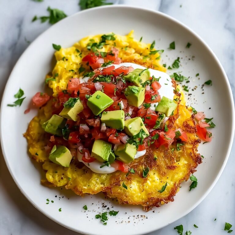 Loaded Hash Browns with Scrambled Eggs Recipe
