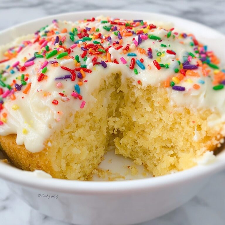 Birthday Cake Mug Cake Recipe