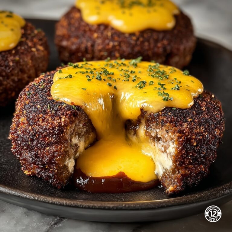 Cheeseburger Lava Cake Recipe