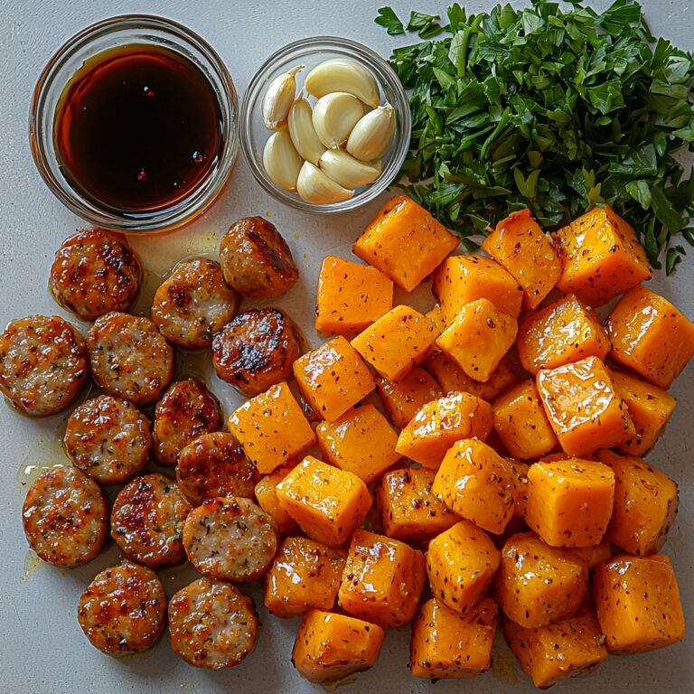 Honey Garlic Sausage with Sweet Potatoes Recipe