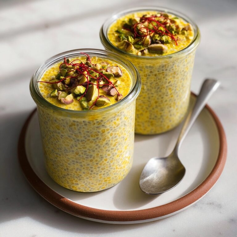 Indian-Style Overnight Oats with Saffron, Pistachios, and Cardamom Recipe