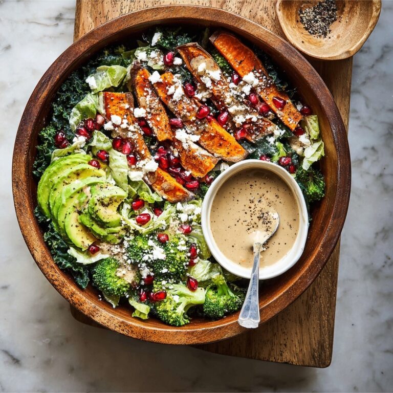 Mean Green Reset Salad with Tahini Miso Dressing Recipe