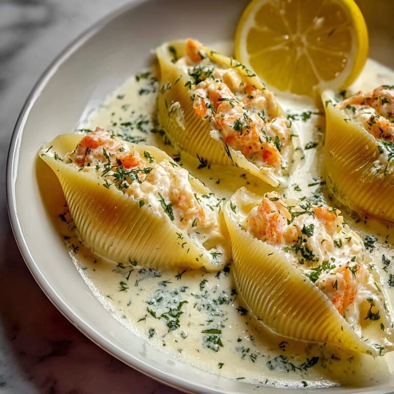 Creamy Seafood Stuffed Shells Recipe