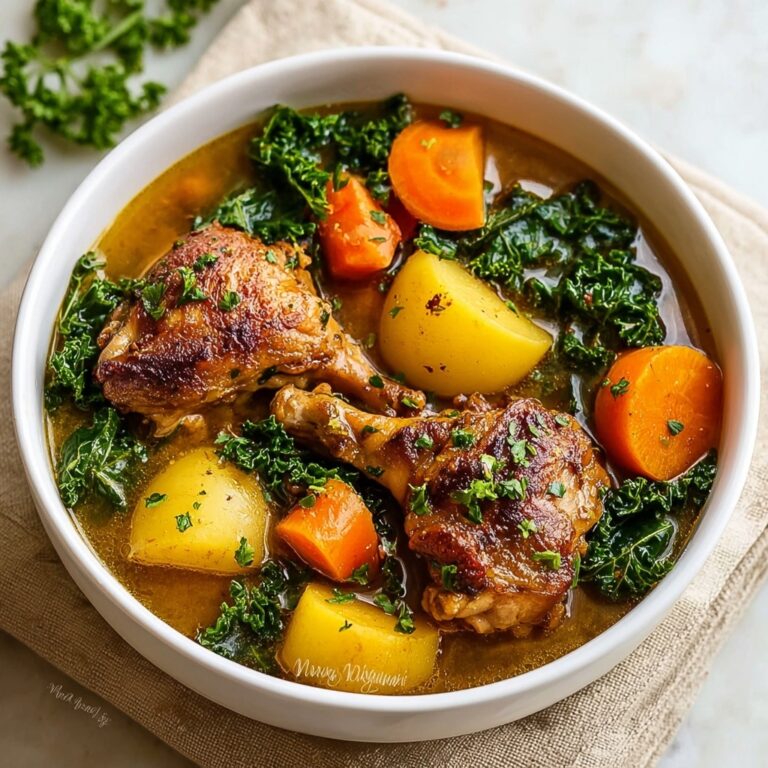 One-Pot Chicken and Kale Stew with Root Vegetables Recipe