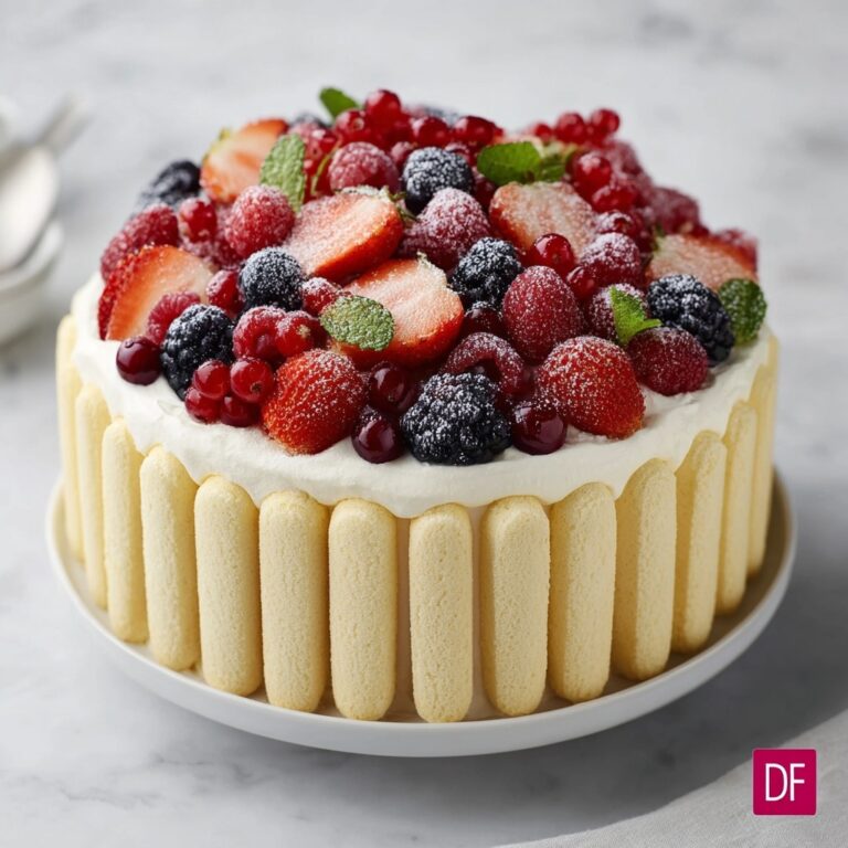 Heavenly Vanilla Berry Charlotte Cake for Your Next Celebration Recipe