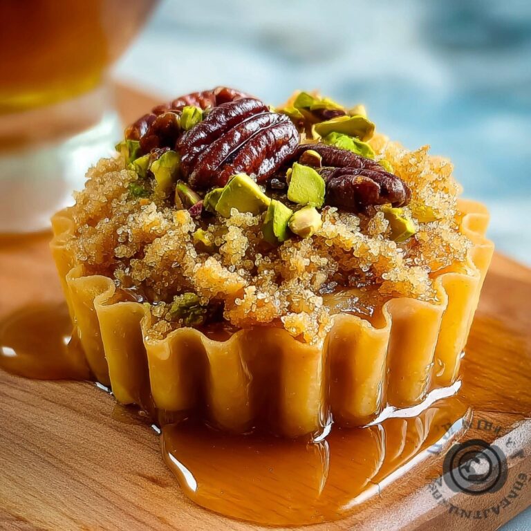 Sweet & Crunchy Pecan Caramel Baklava Cups Recipe