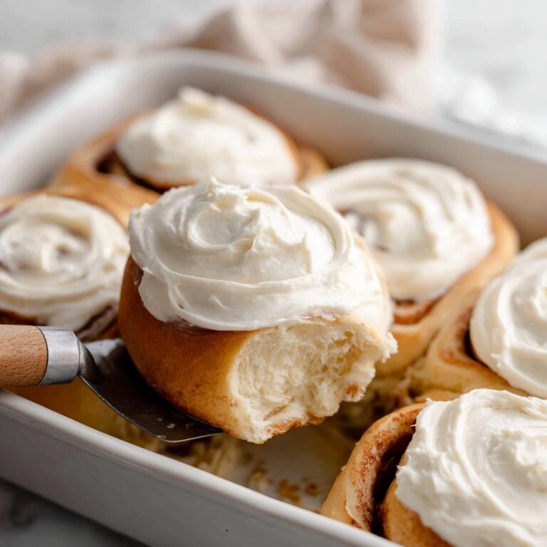 Homemade Cinnamon Rolls with Maple Cream Cheese Frosting Recipe
