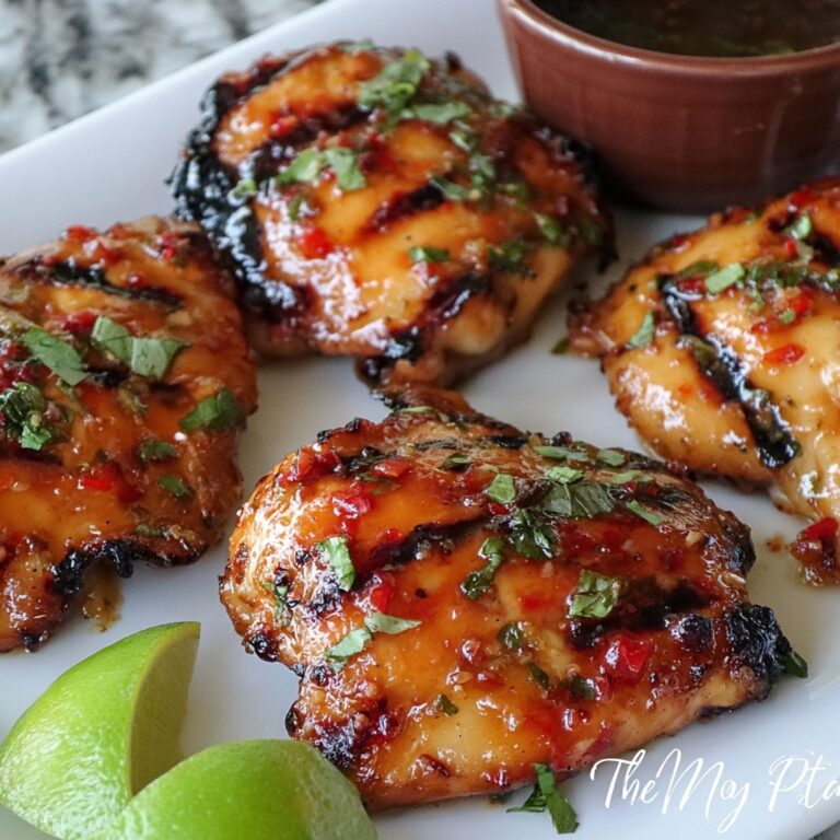 Grilled Thai Chicken With Spicy Chili Glaze Recipe