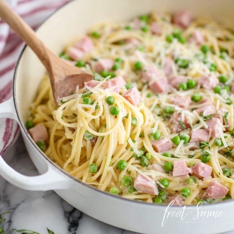 One Pot Ham and Pea Pasta Recipe