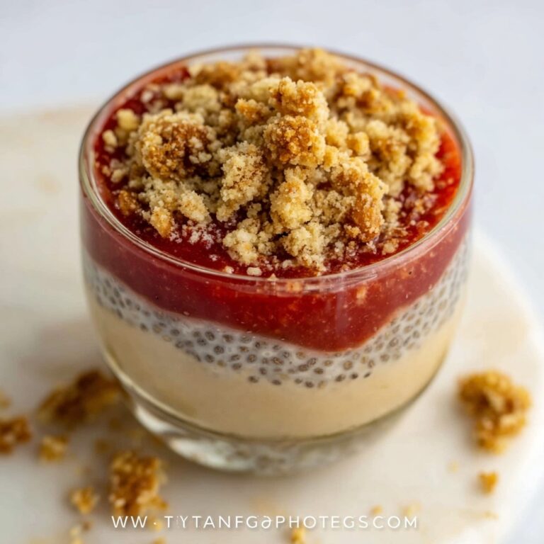 Peach Cobbler Chia Pudding Recipe