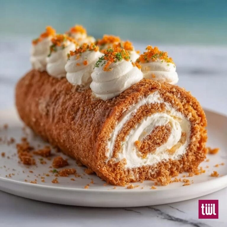 Carrot Cake Roll with Cream Cheese Frosting Recipe