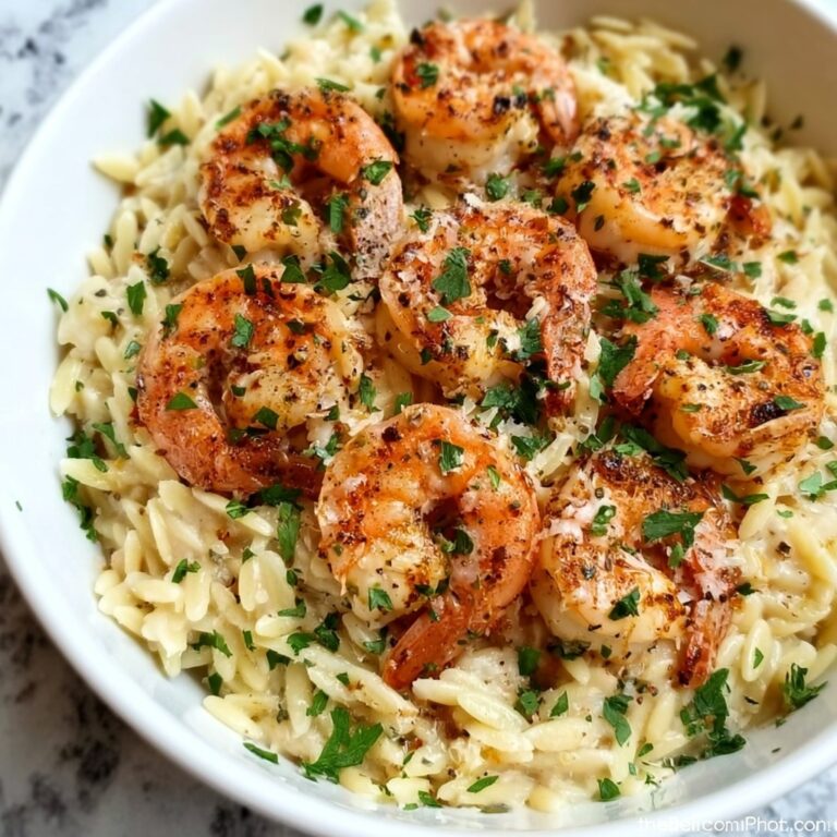 Shrimp Orzo in Lemon Garlic Sauce Recipe