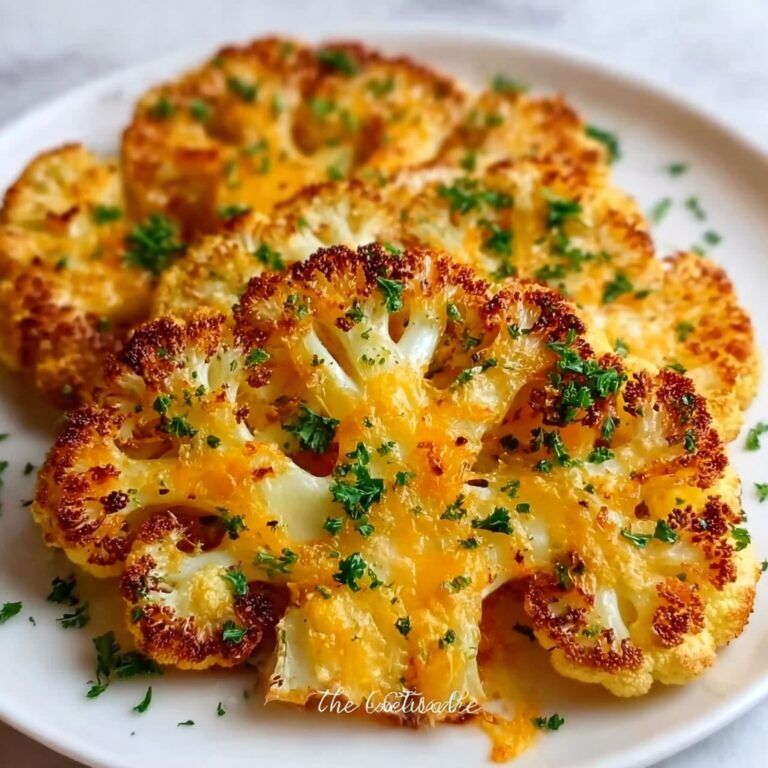 Cheesy Cauliflower Steaks Recipe