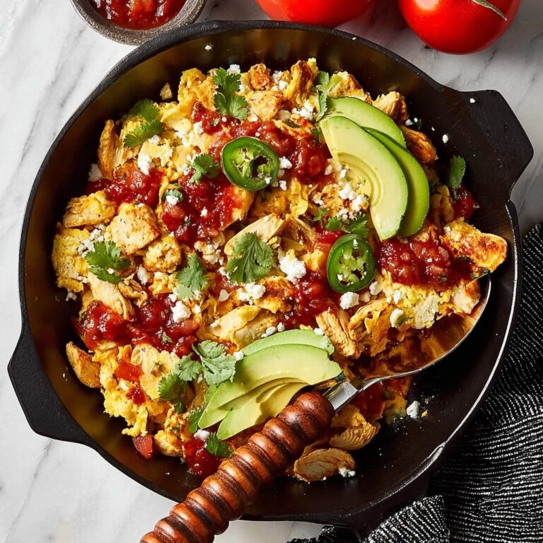 Migas Breakfast Skillet with Eggs, Queso Fresco, and Avocado Recipe