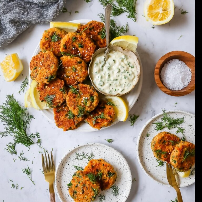 Classic Crab Cakes with Lemon and Dill Tartar Sauce Recipe