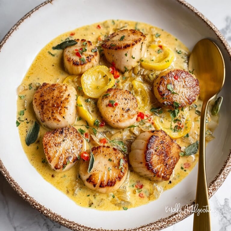 Savory Tuscan Butter Scallops Recipe