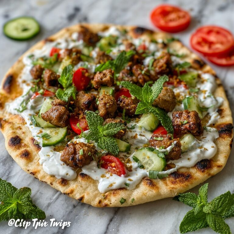 Juicy Lamb Pitas with Fresh Toppings Recipe