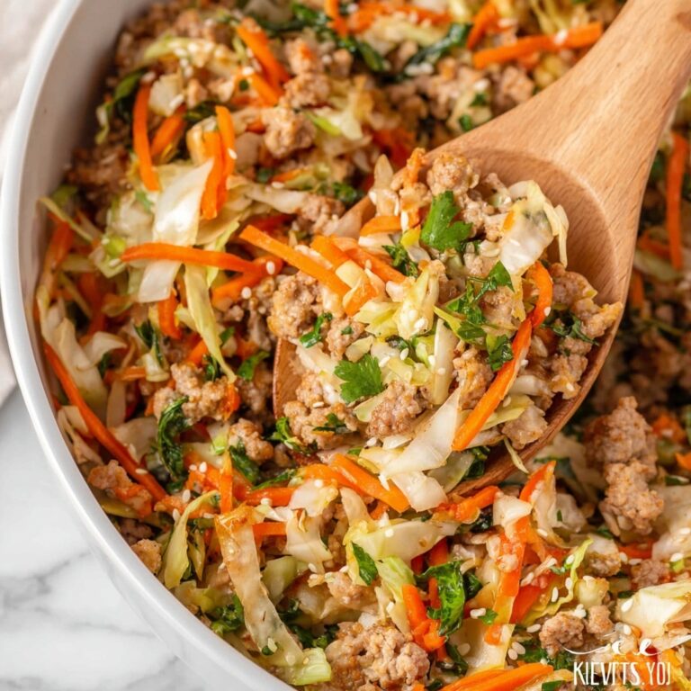 Ground Turkey Egg Roll Bowls Recipe