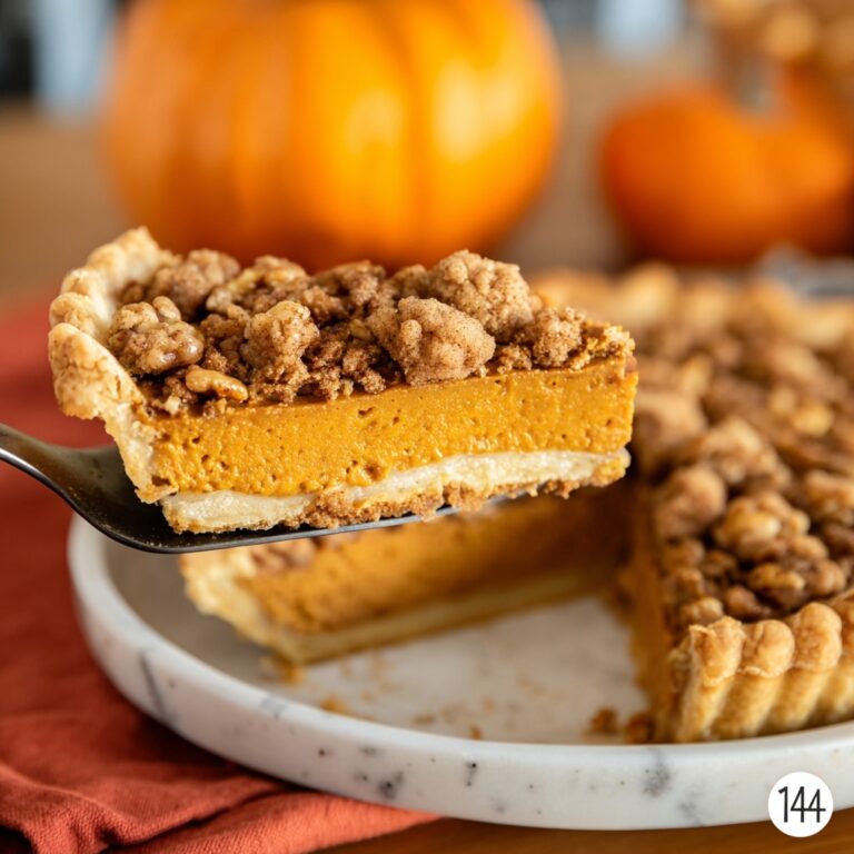 Ultimate Pumpkin Pie with Pecan Streusel Topping Recipe