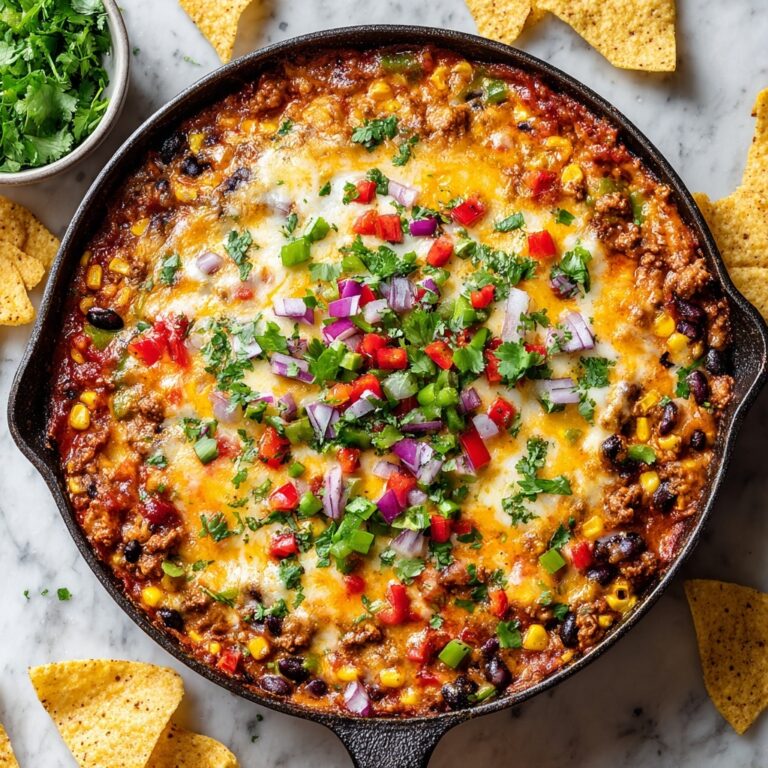 Cheesy Turkey Rice Taco Skillet Recipe