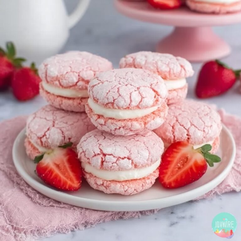 Strawberry Cake Mix Cookies with Vanilla Almond Buttercream Recipe